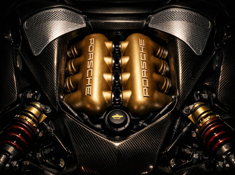 Porsche Carrera GT V10 engine bay